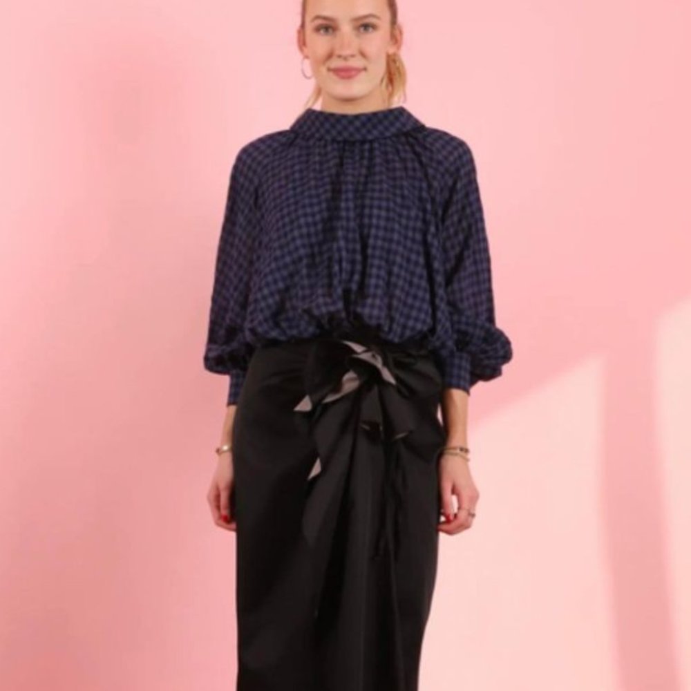TISH COX GAUZE LONG SLEEVE GWENDOLYN TOP
